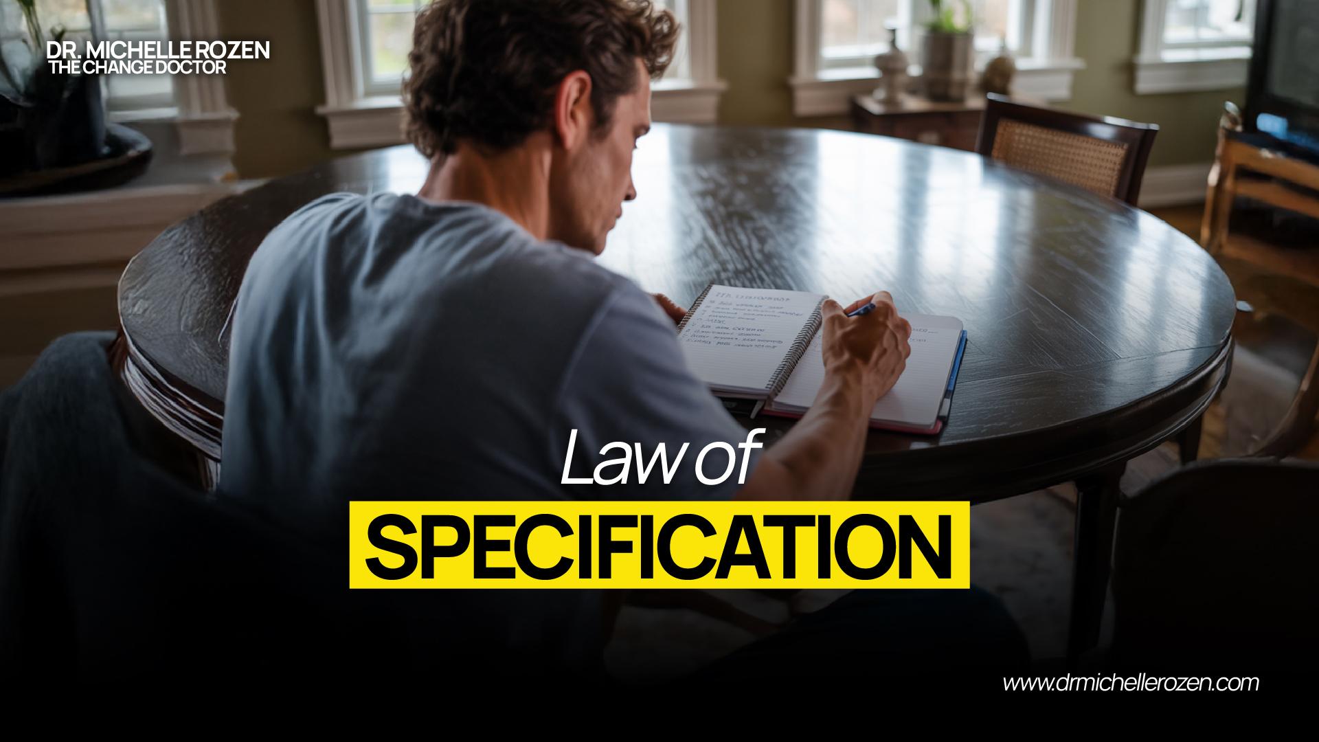 Law of specification